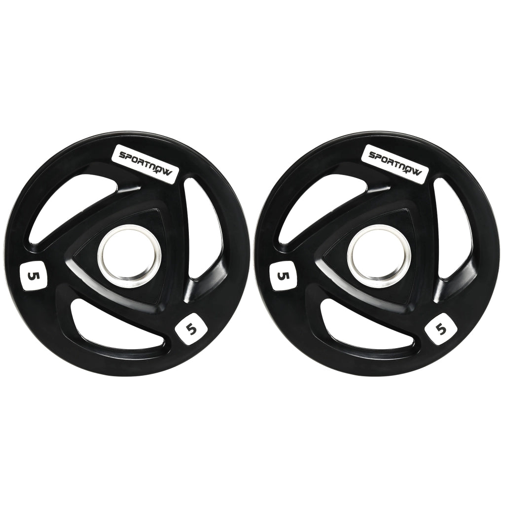 Disco Pesi Olimpico 5 kg ¨C Zephmum ¨C Nero ?24x3,5 cm