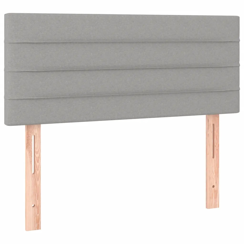Giroletto a Molle con Materasso Grigio Chiaro100x200 cm Tessuto 3140673