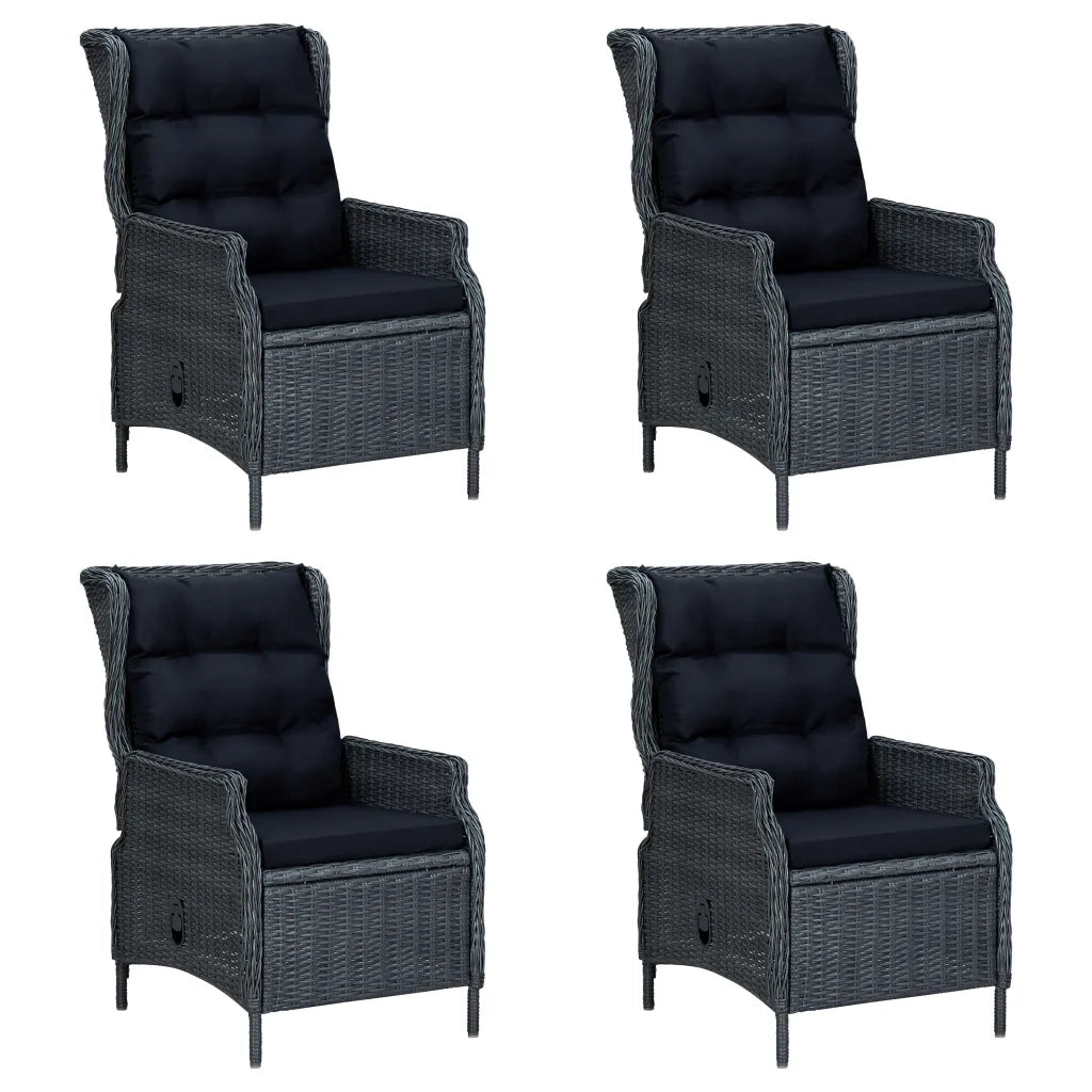 Set Mobili da Pranzo per Giardino 7 pz Grigio Scuro cod mxl 42228