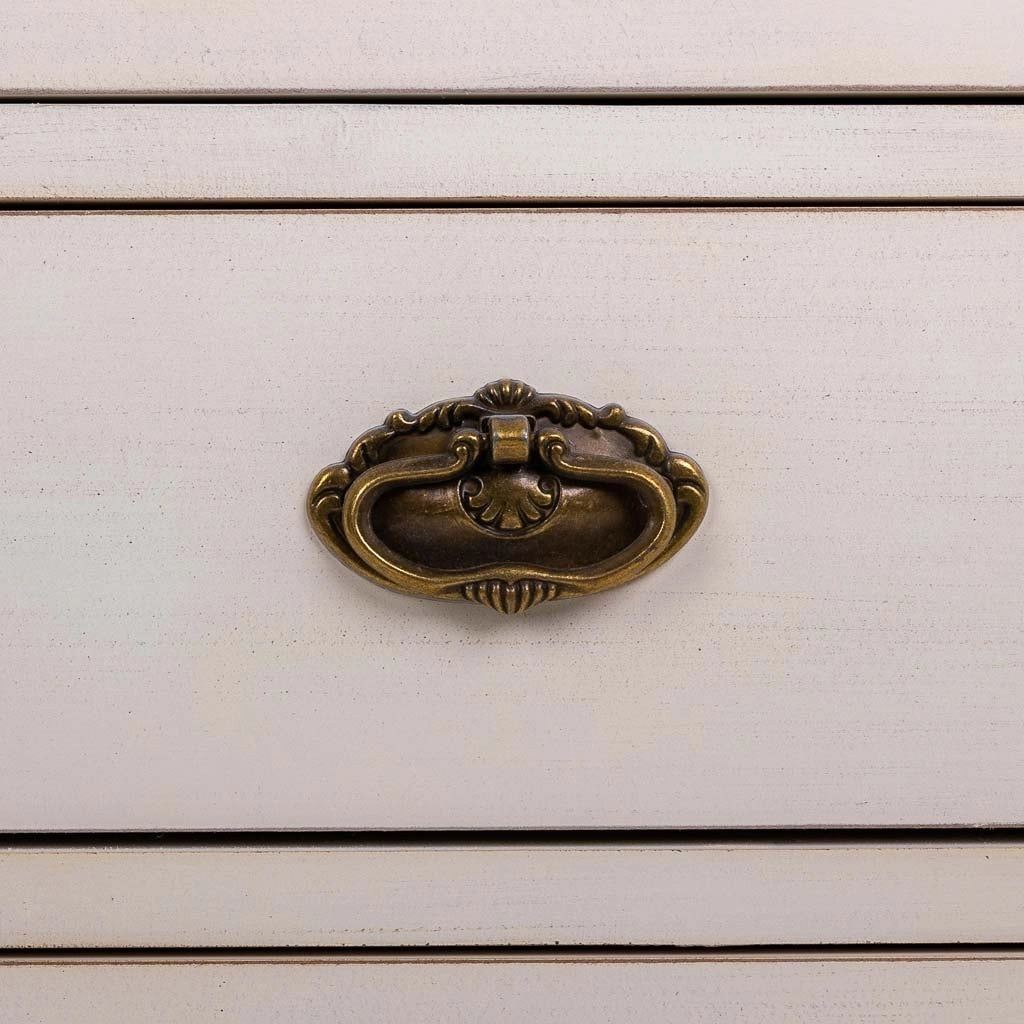 Cassettiera in legno bianco 82x36x90h