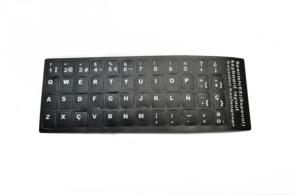 Stick adesivi tastiera Spagnolo Spanish pegatinas de teclado en español Dell HP