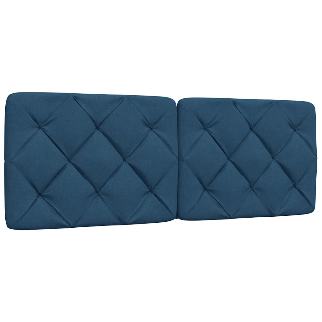 vidaXL Letto con Materasso Blu 140x190 cm in Tessuto