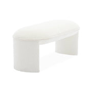 Panca bouclé, crema
