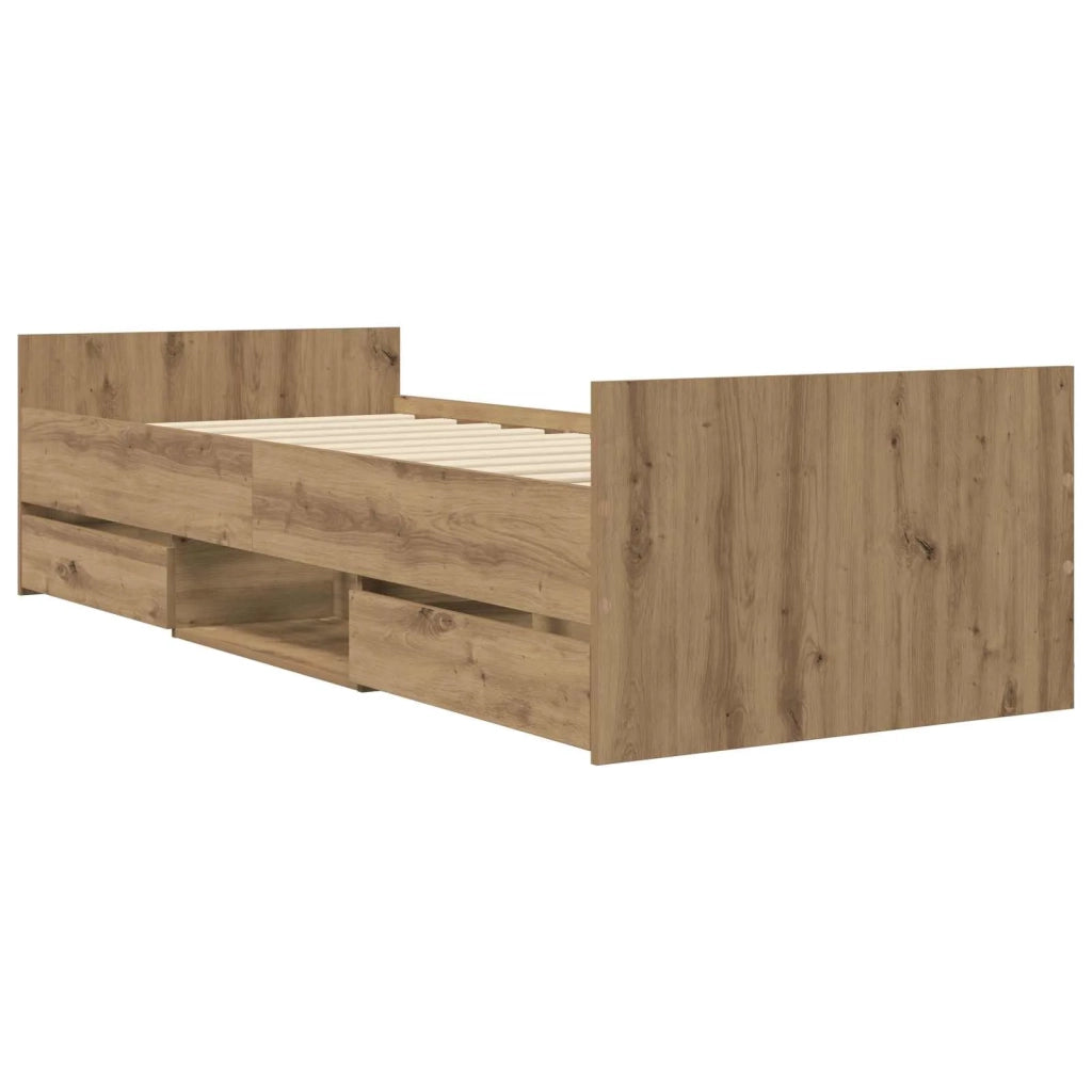 Struttura del letto Rovere Artigianale Legno ingegnerizzato 3429516