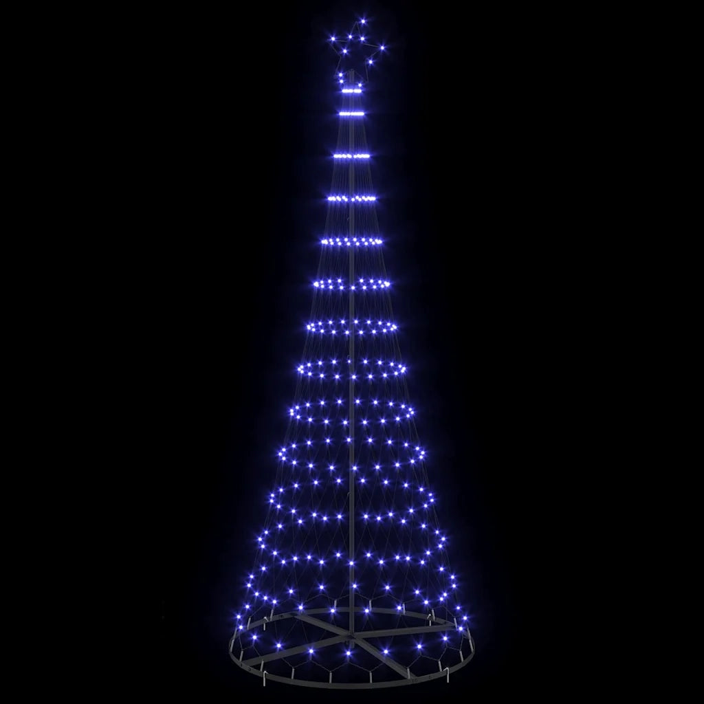Albero di Natale LED con 295 LED Blu 250 cm Metallo