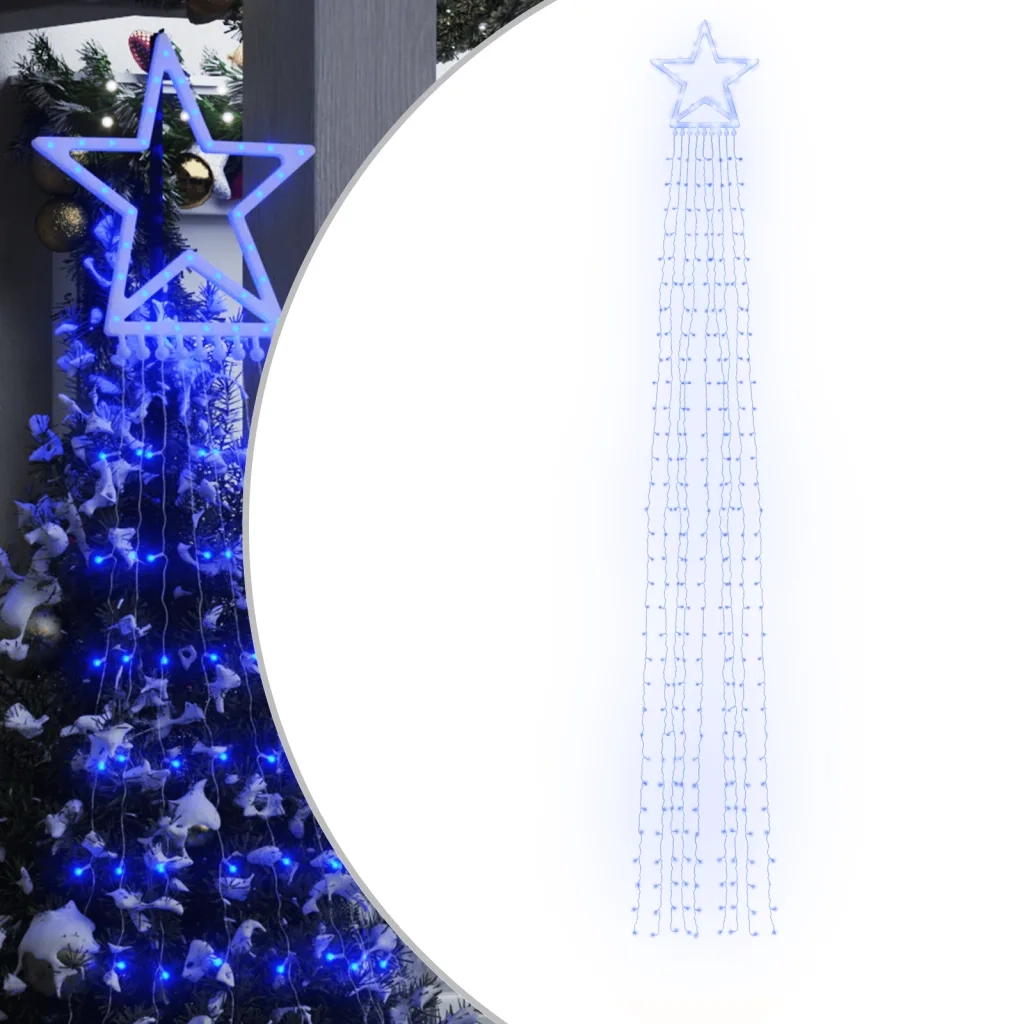 Illuminazione per Albero di Natale 320 LED Blu 375 cm CFW9474265