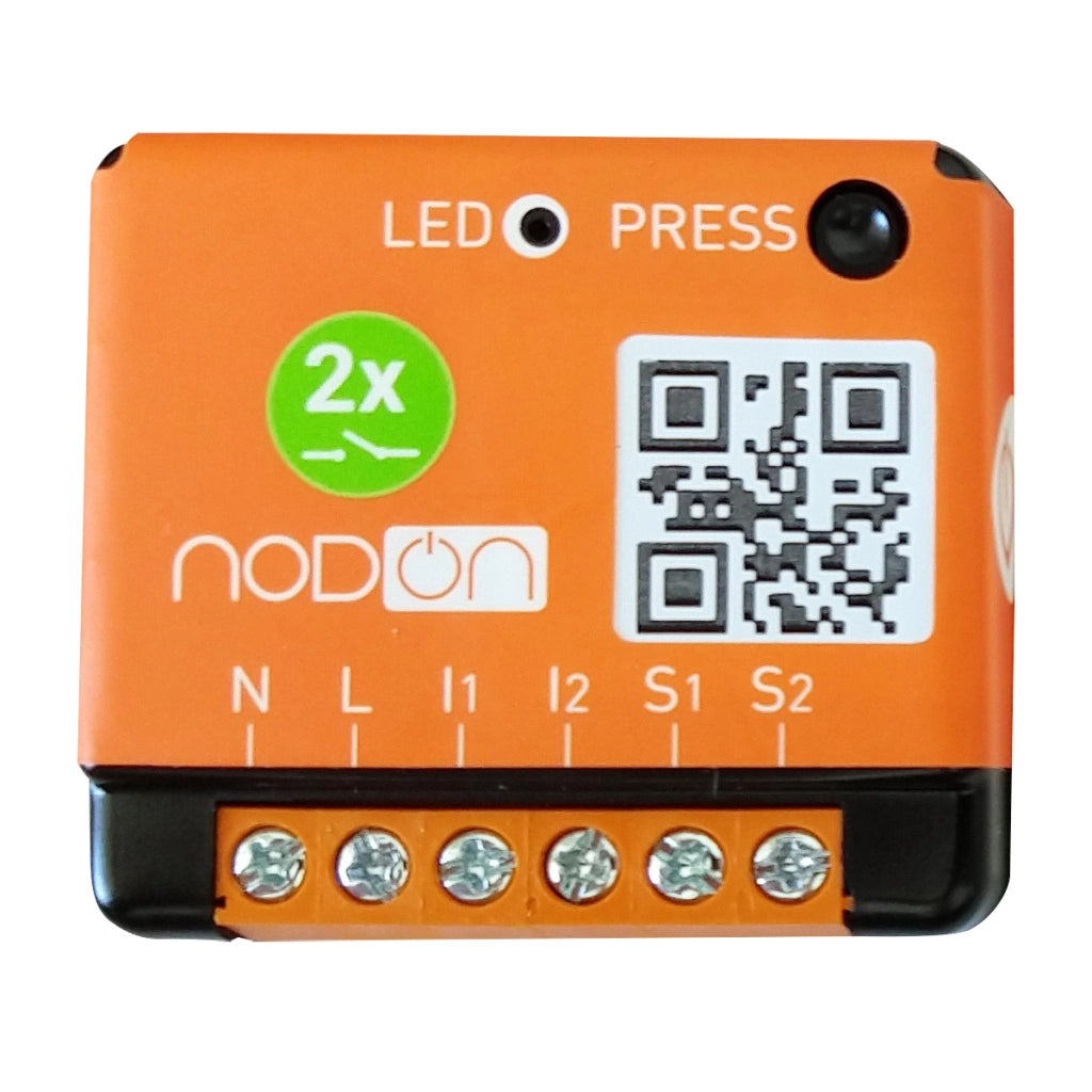 Modulo da incasso EnOcean compatibile a 2 canali da 1,1kW Arancione NODON
