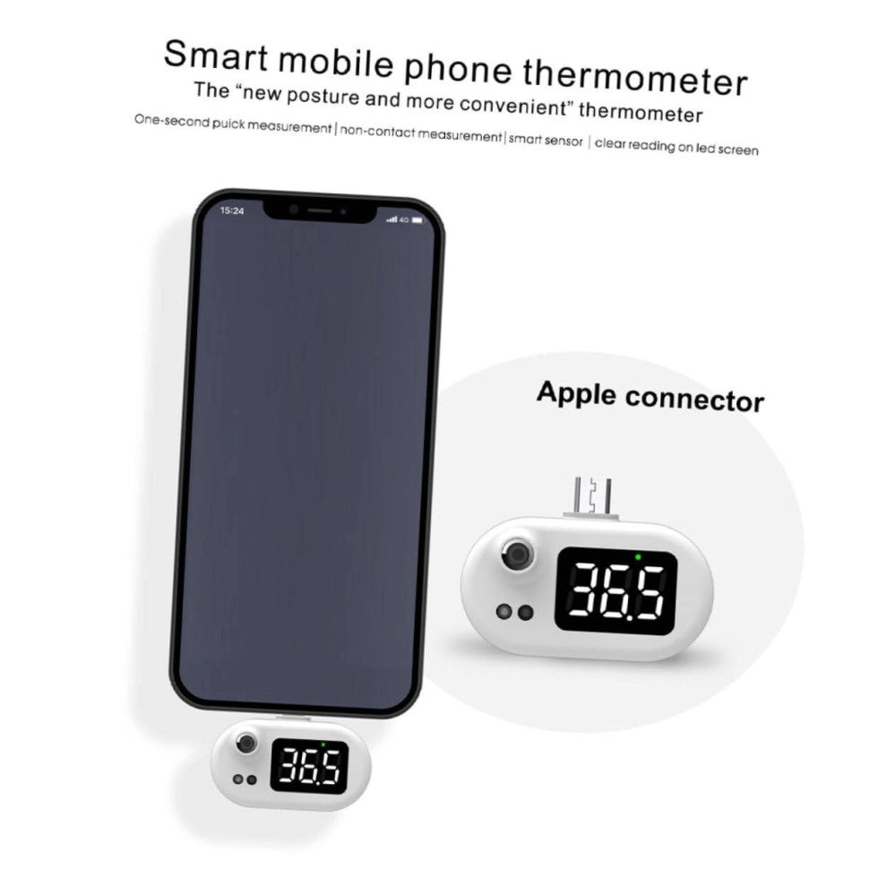 Trade Shop - Termometro Digitale Per Smartphone Ir Misurazione Temperatura Senza Contatto Iph -