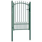 Cancello per Recinzione con Punte in Acciaio 100x150 cm Verdecod mxl 81280