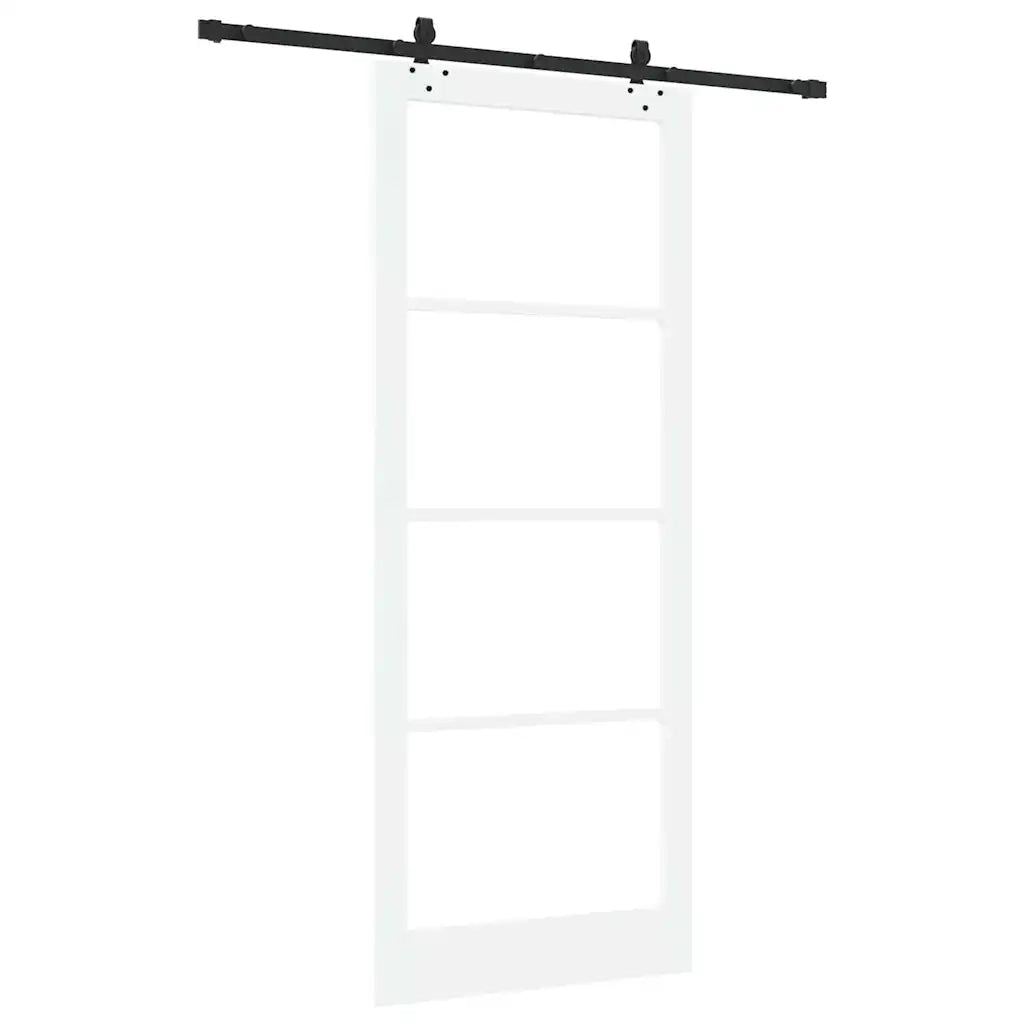 Porta Scorrevole ORKDAL Bianco 93 x 232 cm Legno e metallo 3332180