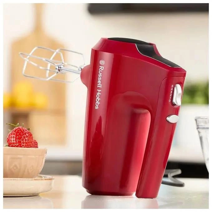 RUSSELL HOBBS 27150-56 SBATTITORE DESIRE 350W CON 5 VELOCITÀ FUNZIONE TURBO COLORE ROSSO