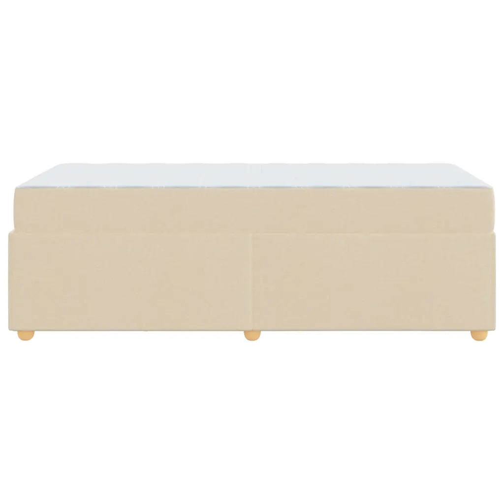 Struttura del letto con materasso Crema 90 x 190 cm Tessuto 3399326