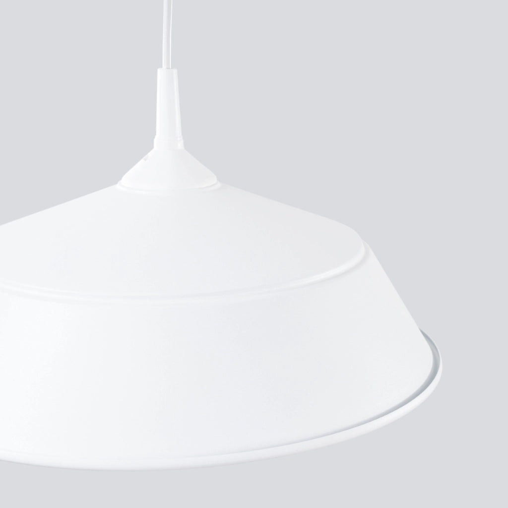 Lampada a sospensione cupola bianca Dagmar E27 Pure Lume
