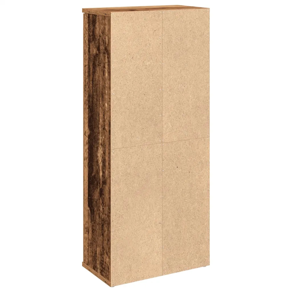 Mobile da Bagno con Portarotolo Legno Antico 39x22x90 cm 858531