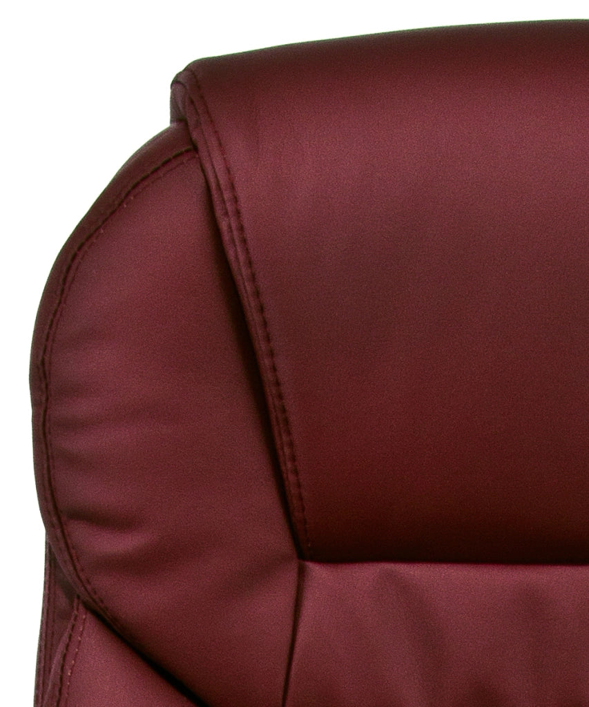 Coppia poltrone ospite modello Roger color bordeaux per ufficio studio professionale