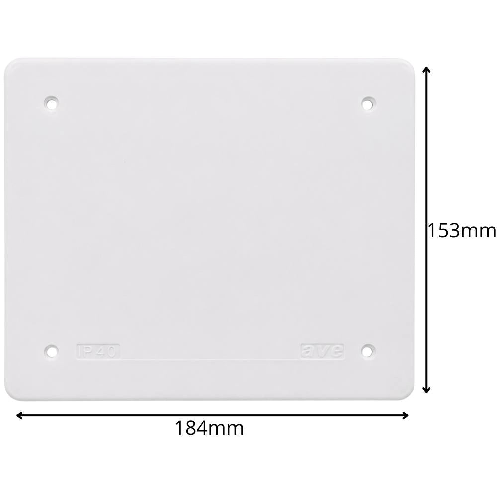 Coperchio di finitura ip40 antiurto per scatola da incasso