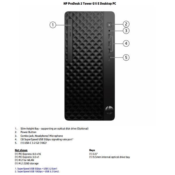 Prodesk 2 g1i twr i5 16 512 w11 - D5BJ2AT#ABZ