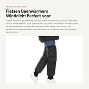 Knee Warmers per Donna - Impermeabili - Antiscivellamento - Protezione alle Ginocchia - Calore - Protezione a 360 Gradi - 27,5 cm di Lunghezza