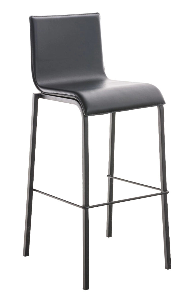 Sgabello Avola b78 similpelle nero