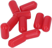 Cappe di protezione 100 pezzi - Protezione PVC per avvolgimento a vite - Cappe di chiusura rotonde - Protettori in gomma - Buona elasticità - Adatti per connessioni idrauliche