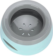 Bacchetta acqua per cani, ciotola anti-schizzo per cani in viaggio, bottiglia acqua impermeabile 750ml, senza schizzo, ciotola per cani senza perdite per bottiglia acqua per animali domestici in viaggio (blu)