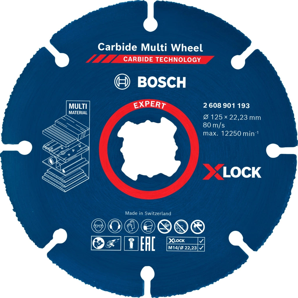 DISCO MULTIMATERIALE D.125mm X-LOCK X SMERIGLIATRICI - 2608901193