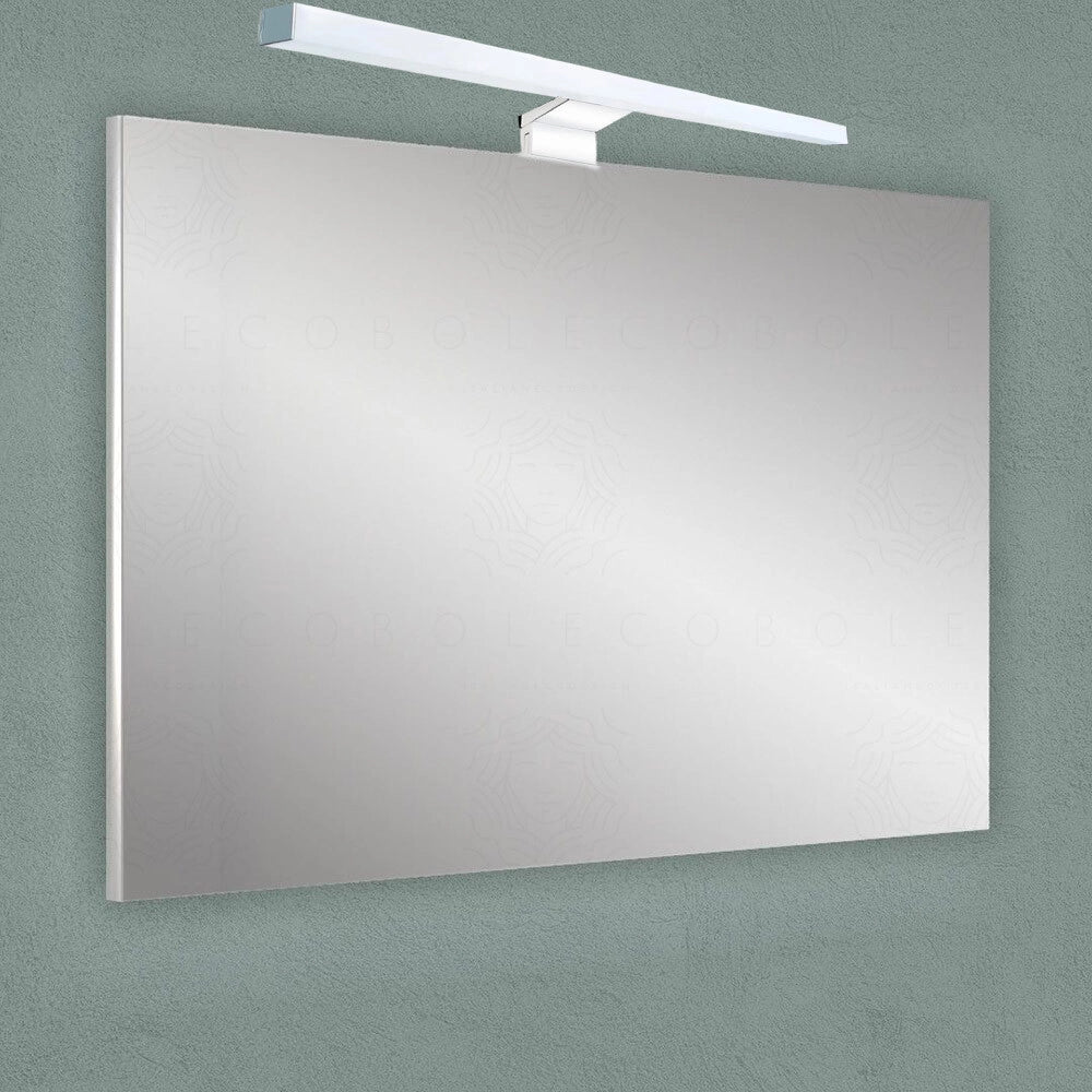 Trade Shop - Lampada Led Per Specchio Bagno 6w Luce 4000k Ip44 Argento Doppia Istallazione 400pc-1-an -