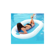 Trade Shop - Materassino Ovale Isola Gonfiabile Yacht Line Mare Piscina Pvc 185 X 117 Cm -