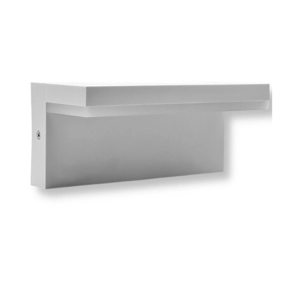 Trade Shop - Applique A Led 10 Watt Lampada Da Parete Per Balconi Giardino Ip54 Cct Switch B82-3c - Bianco
