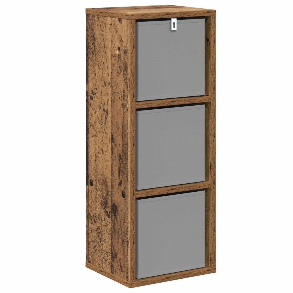 Credenza con cassetto Legno vecchio 25,5 x 22 x 69,5 cm