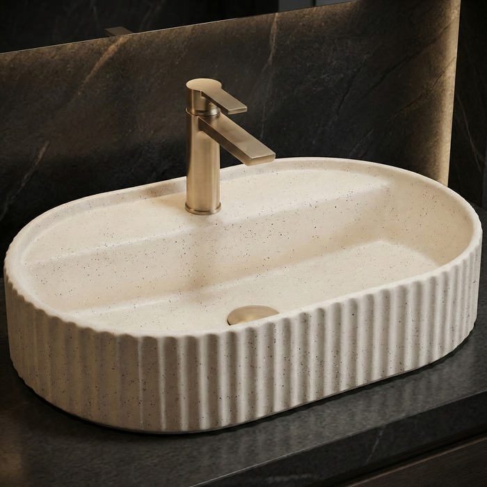 Lavabo Da Appoggio Rea Marcela 60 Vanilla