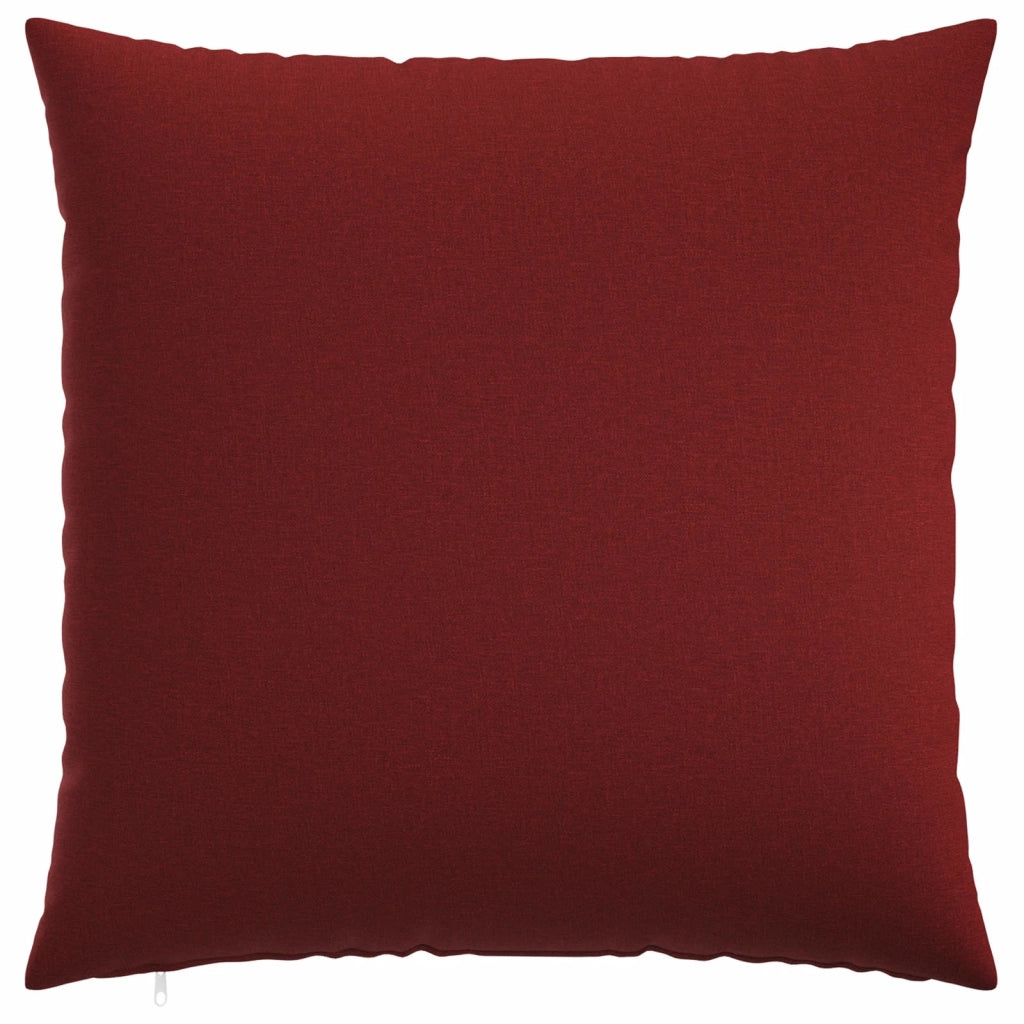 Federa 2 pz HEERLEN Rosso Vino 65 x 65 cm Tessuto 912855