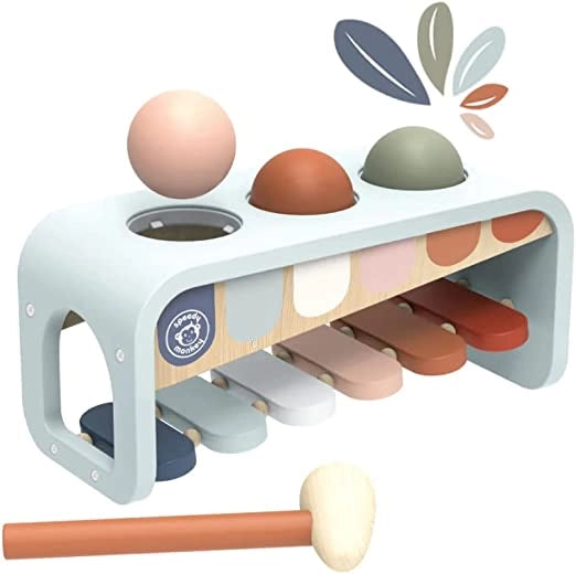 Xilofono Bambini Montessori 1 Anno Legno Giochi Bambini Xilofono per Bambini 1 Anno e Mezzo Xilofono Legno Neonato 25x10