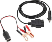 Cavo di alimentazione di emergenza per veicoli OBD II - salvavolt per memoria 12 V con clip.