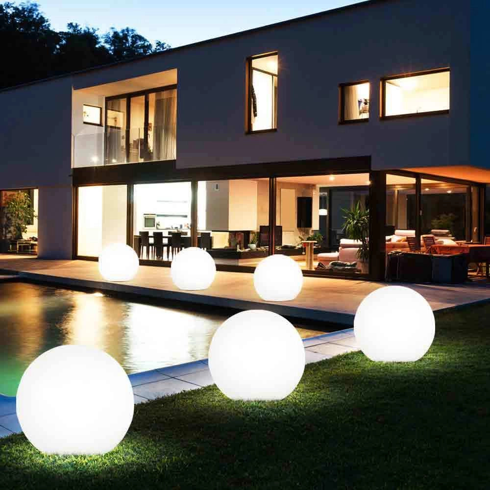Lampada sfera luminosa 30cm per esterno IP65 da giardino luce a palla con attacco lampadine LED E27