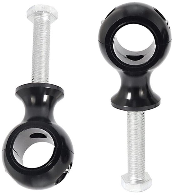Accessori per manubrio - Riser di elevazione - Montaggio manubrio con viti - 22mm/7/8 pollici - Nero - Sostenibile - Compatibile con modelli Harley - Fermo manubrio