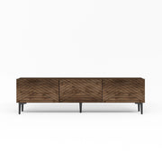 Porta TV in legno "Felix" - 160 x 31 x 44 cm - Marrone