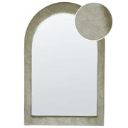 Specchio da parete verde con cornice in MDF, vetro 60 x 90 cm, forma irregolare, pezzo decorativo da parete, stile moderno.