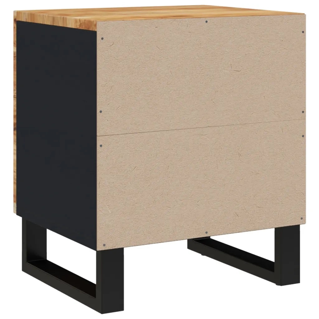 Comodino 40x33x46 cm in Legno Massello di Acacia 345210