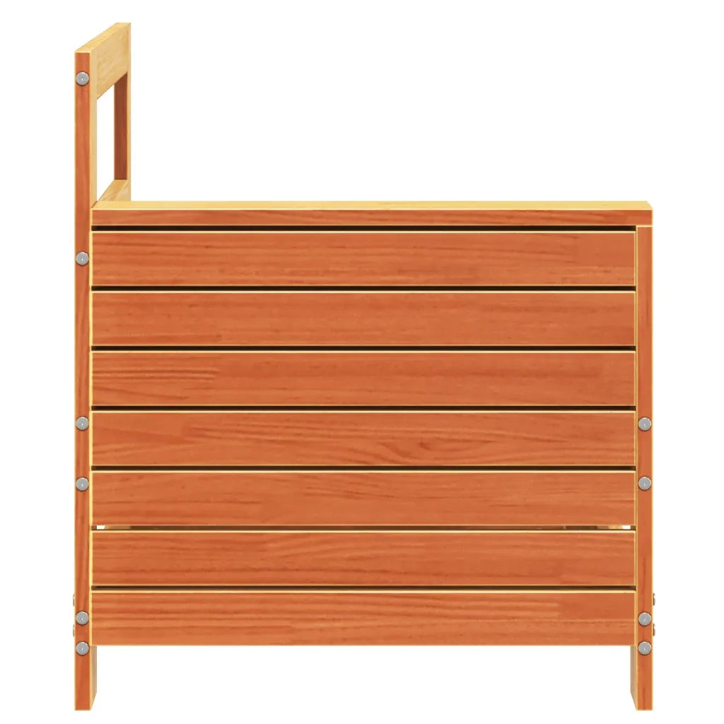 Divano senza Braccioli Giardino Marrone Cera 69x62x70,5 cm Pino 844885