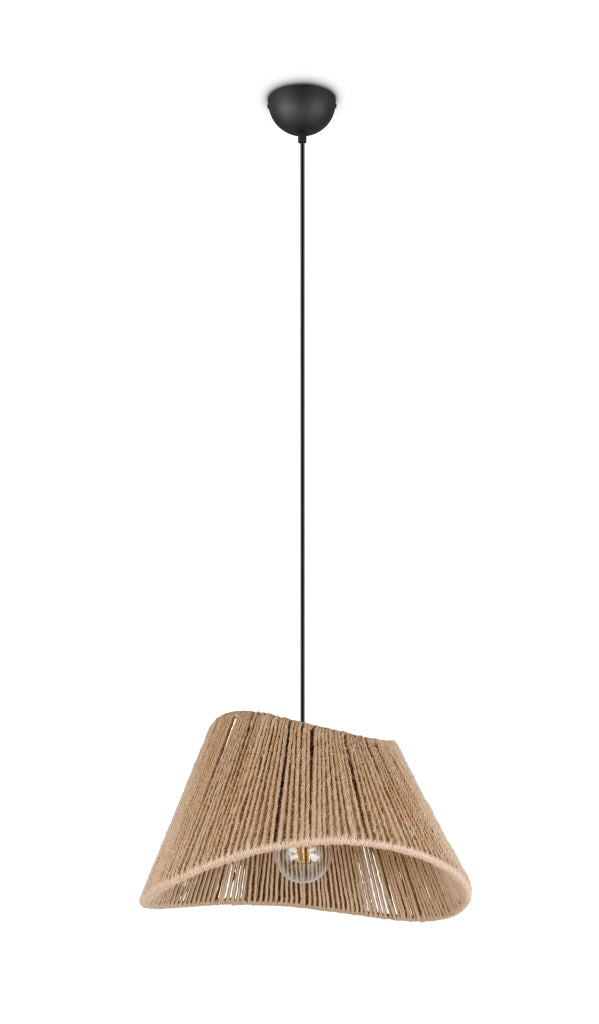 Lampada a sospensione, Iuta, naturale, D 52 cm, Valerie