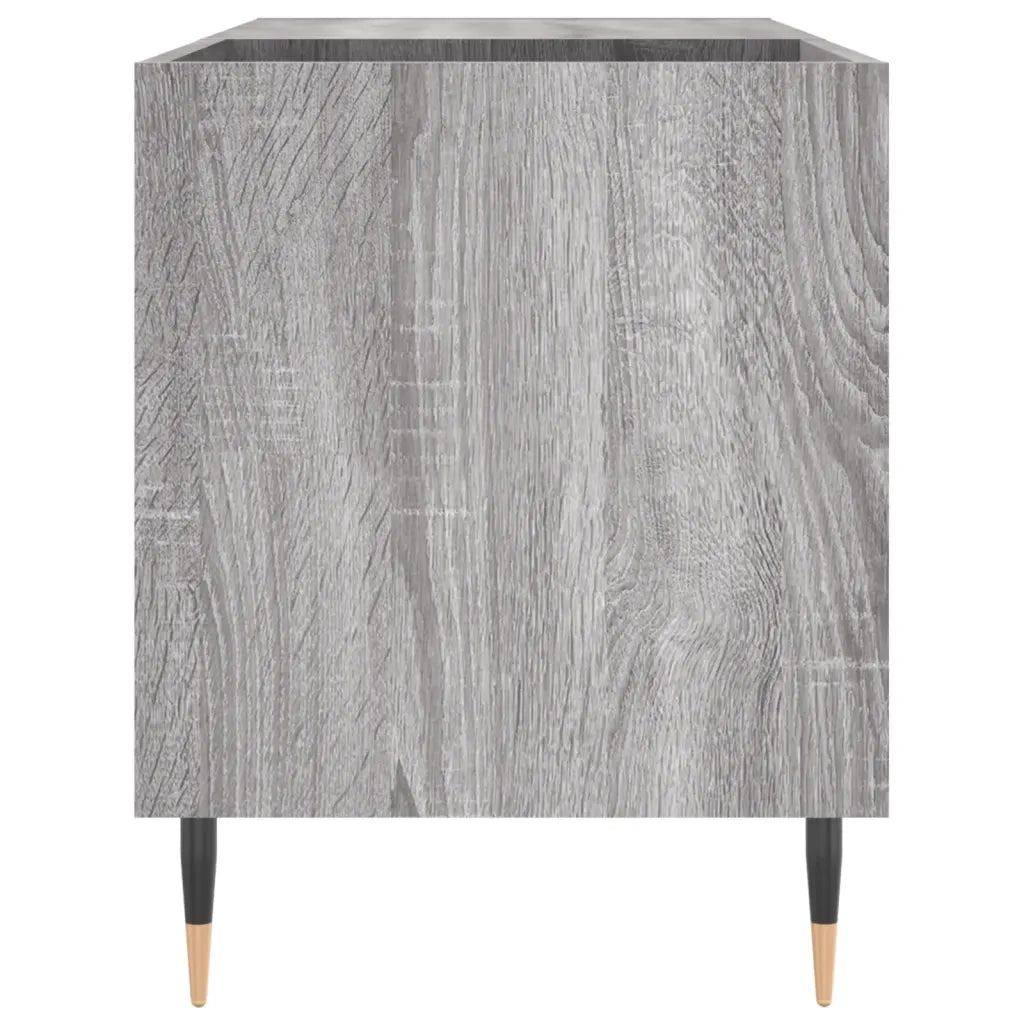 Mobile Porta Dischi Grigio Sonoma 85x38x48 cm Legno Multistrato 831698