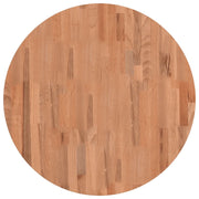 Piano per Tavolo | Superficie Tavolo | Piano Scrivania ?70x1,5 cm Rotondo in Legno Massello di Faggio