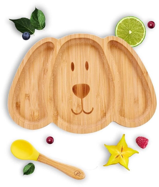 Tavolo per Bambini in Bambù con Morsetto - Antiscivolo - 1 pezzo - Bambù Naturale