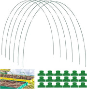 36 pezzi di tubi per tunnel di coltivazione di vaso per reti di giardino - copertura del letto di coltivazione - supporto per piante DIY - stecchi per giardino.
