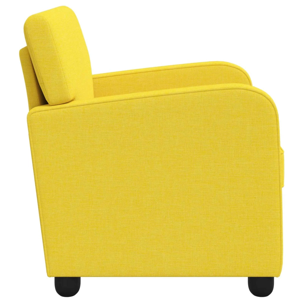 Poltrona Giallo Chiaro Tessuto 42043402