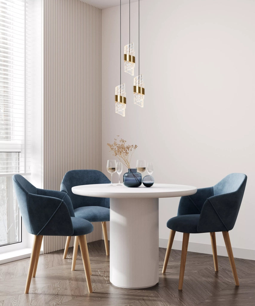 Lampada a sospensione Kligande 3 luci oro LED 7W Lucide