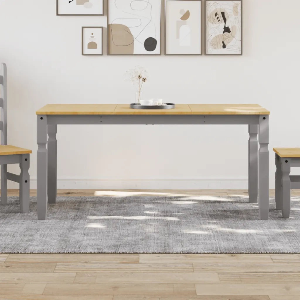 Tavolo da Pranzo | Tavolo da cucina Corona 160x80x75 cm in Legno Massello di Pino