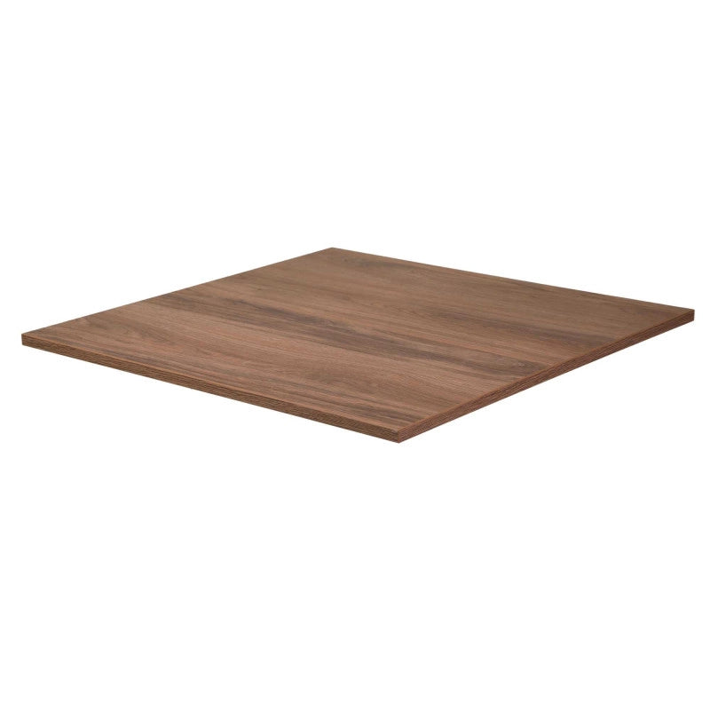 Top tavolo nobilitato rovere naturale quadro cm 68X68x1,8