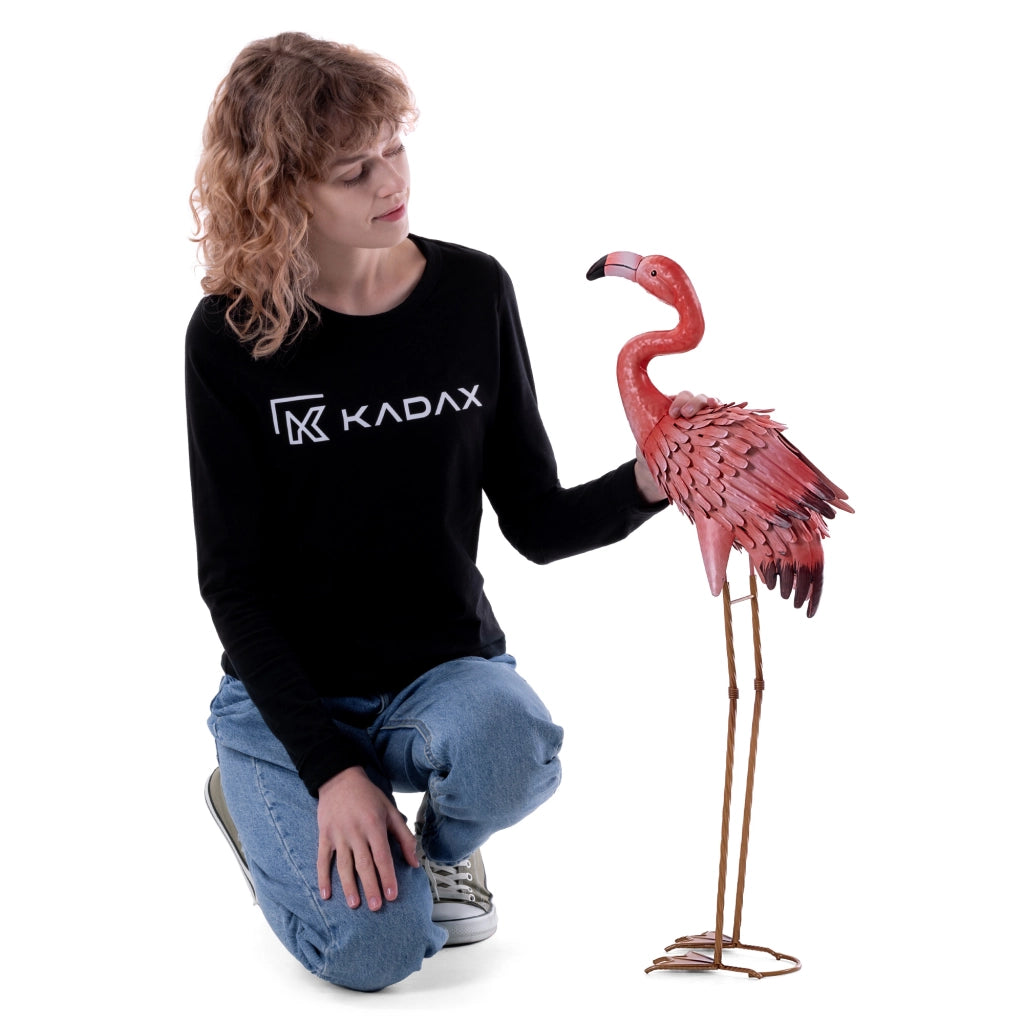 KADAX Stalowa figura ogrodowa flamingi QX24183A K1